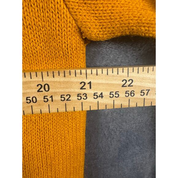 VTG 60s Glenbrooke MOD Turtleneck Sweater Men’s Size 42 Mustard Yellow USA! - Picture 3 of 6